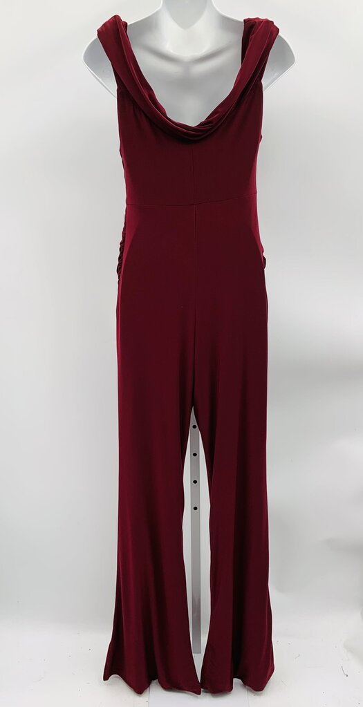 Club L London Jumpsuit Burgundy 6