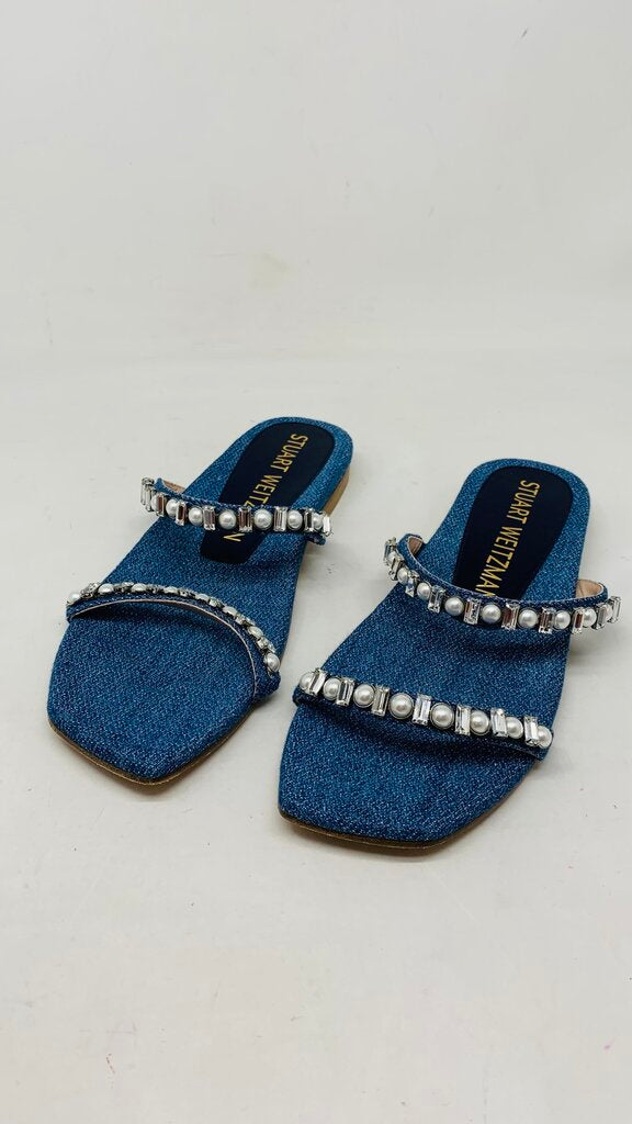 Stuart Weitzman Sandals Denim 7.5