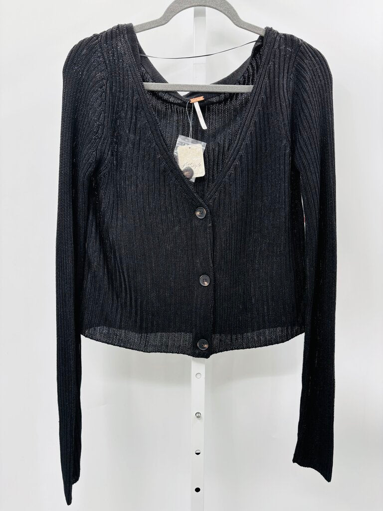 Free People Cardigan Black XL