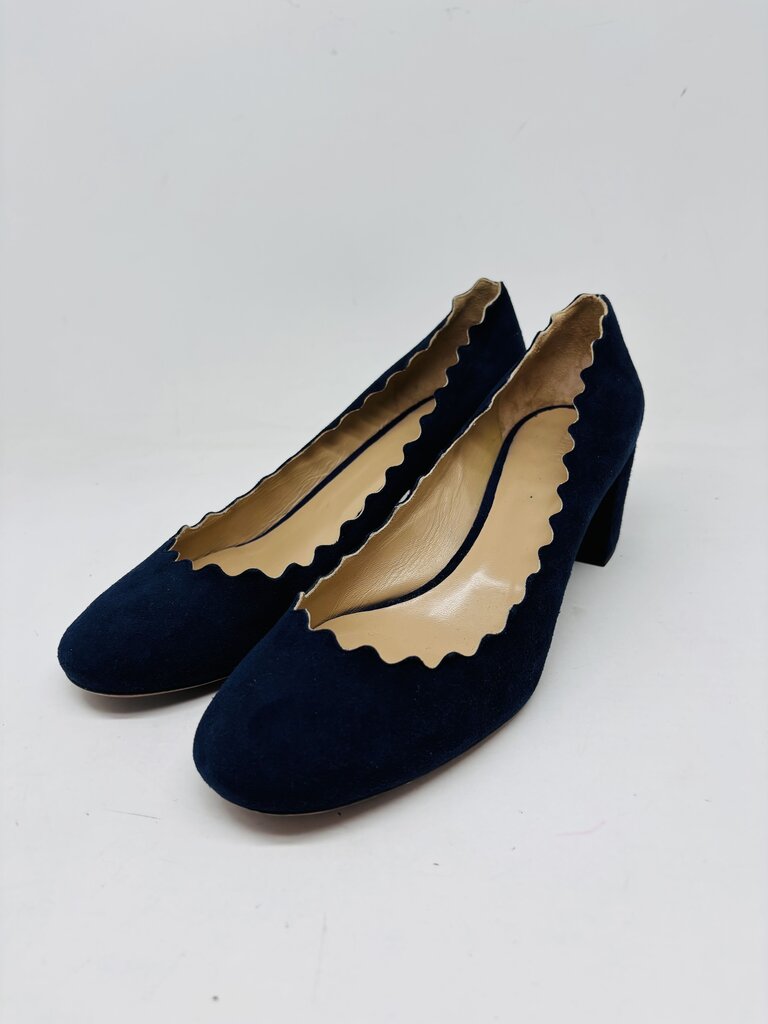 Chloe Heels Navy 7.5