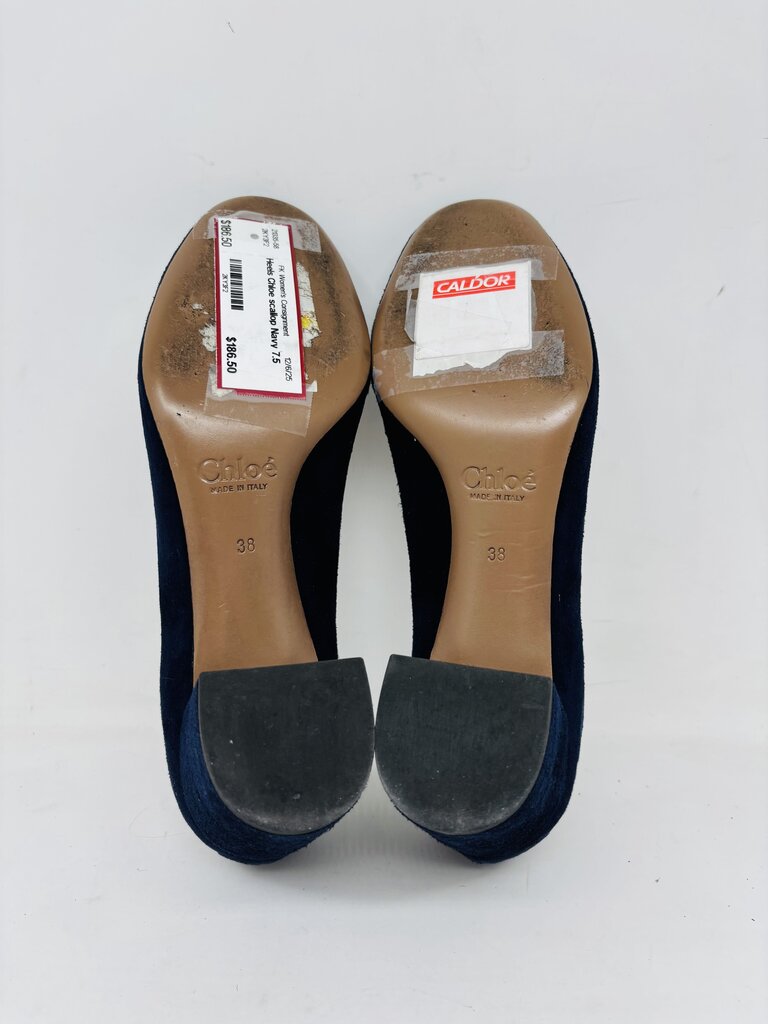 Chloe Heels Navy 7.5