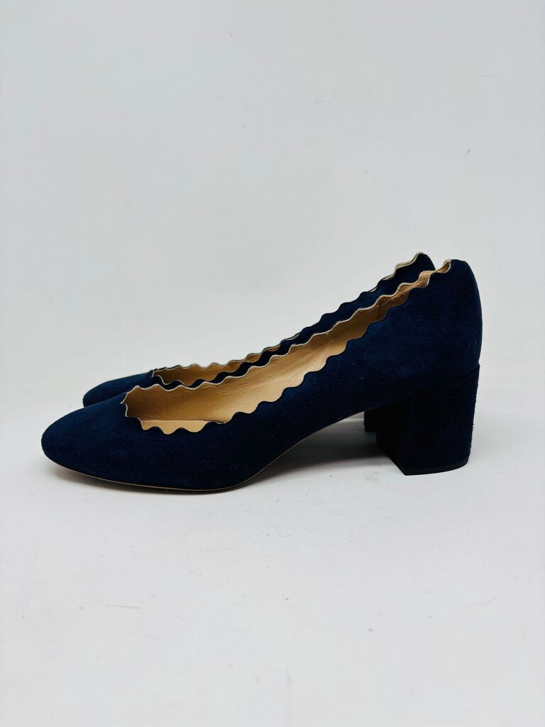 Chloe Heels Navy 7.5