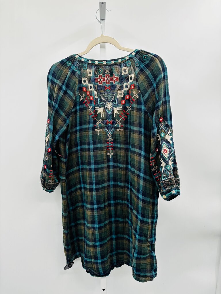 Johnny Was Workshop Dress Teal S