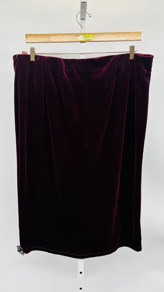 Eloquii Skirt Maxi Burgundy 24