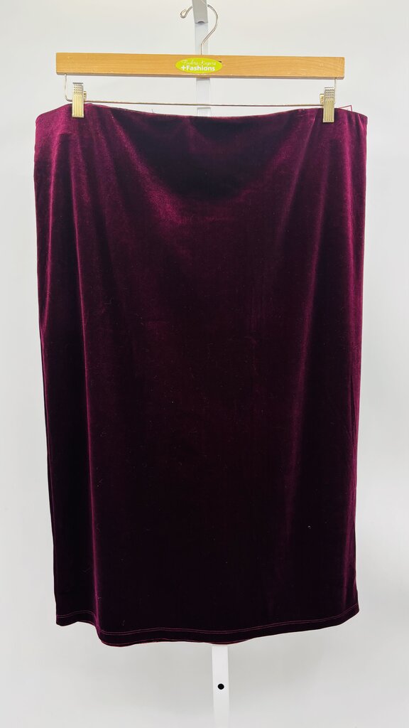 Eloquii Skirt Maxi Burgundy 24