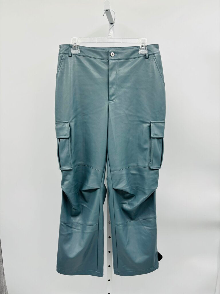 7FAMK Pants Straight Blue M