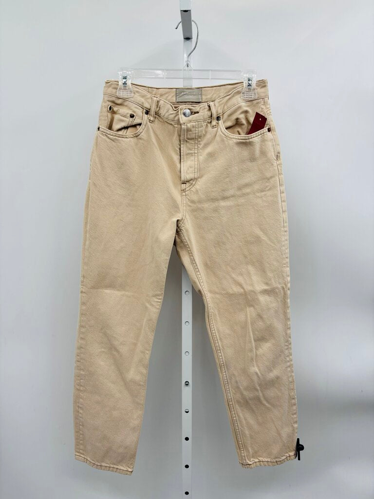 Everlane Jeans Straight Beige 4