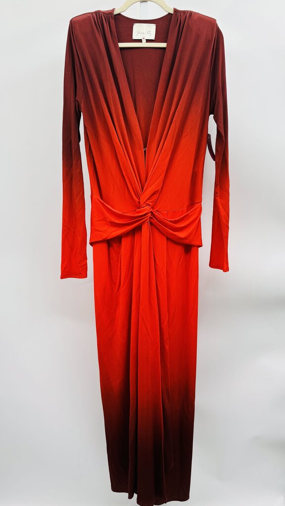 Johanna Ortiz Maxi Dress Burgundy 12