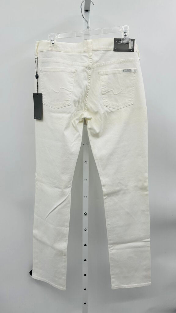 7FAMK Jeans Straight White 10