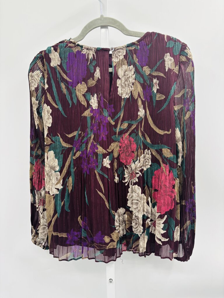 California Southern Style Blouse Burgundy XS