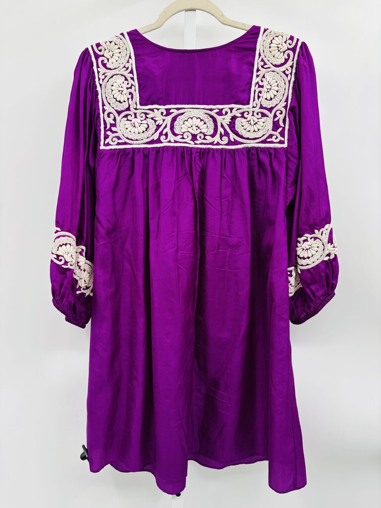 Leaves of Grass Dress Purple M