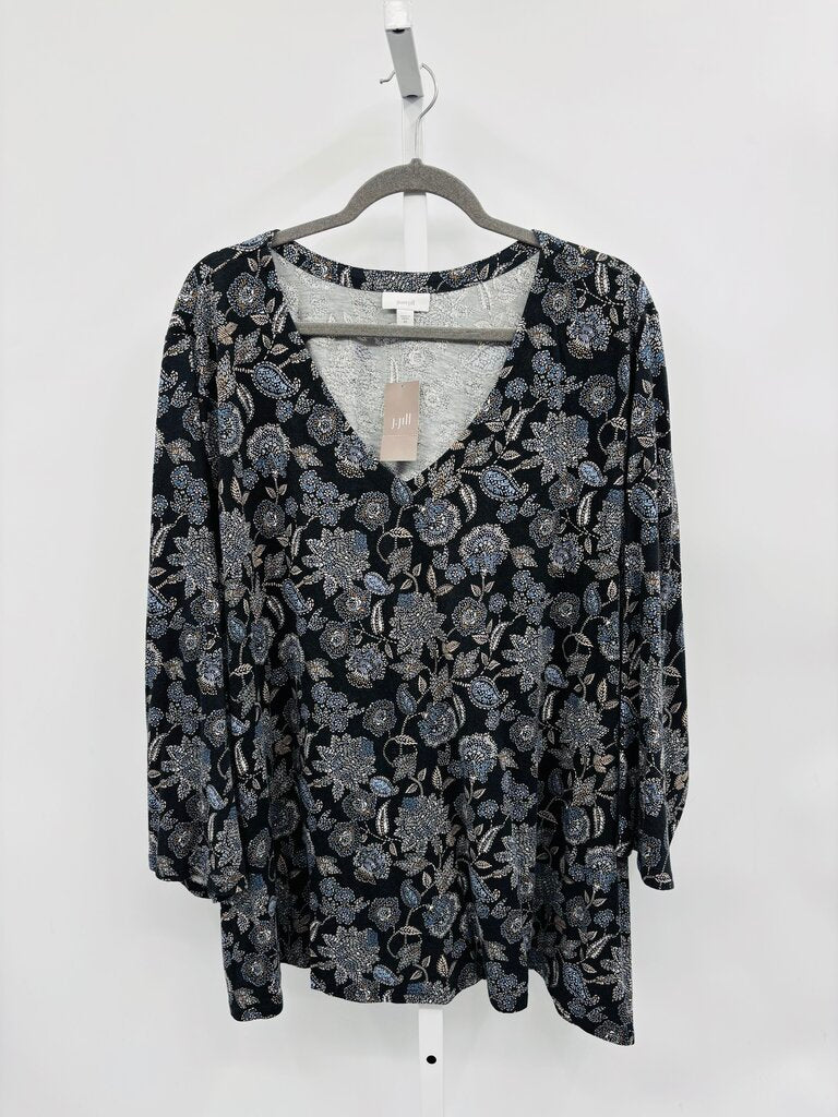 Pure Jill Top Plus Black 4X