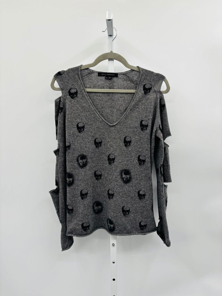 Skull Cashmere Sweater Grey XS