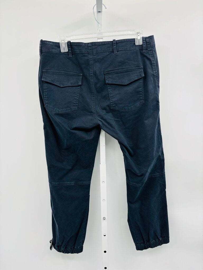 Nili Lotan Pants Straight Navy 10