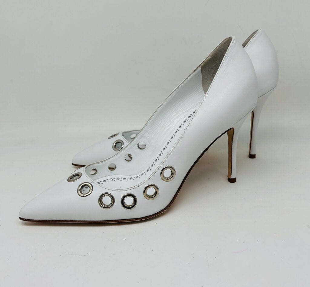 Manolo Blahnik Heels White 7.5