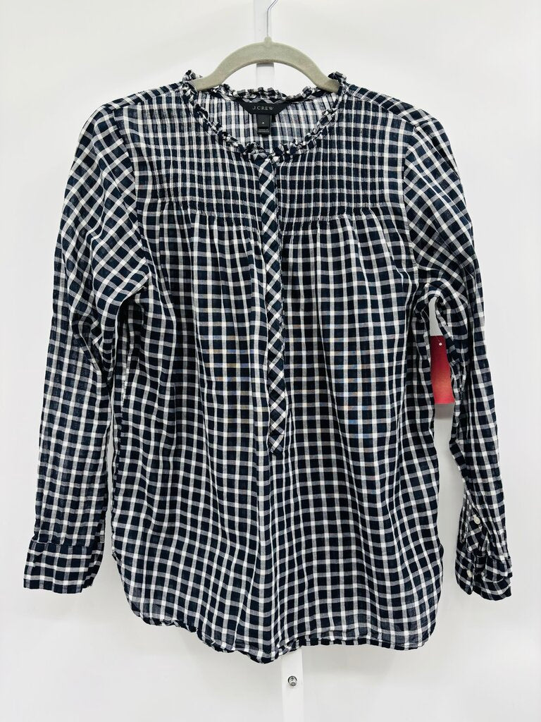 J. Crew Blouse Navy 4