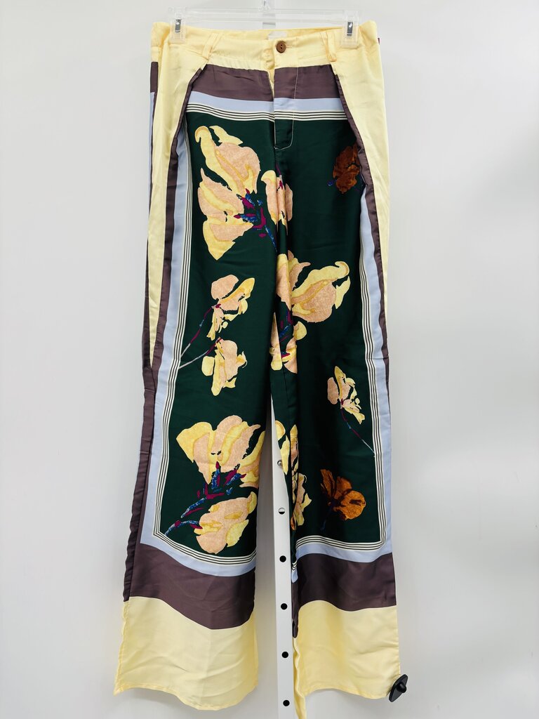 Indefeir Pants Wide Leg Yellow S