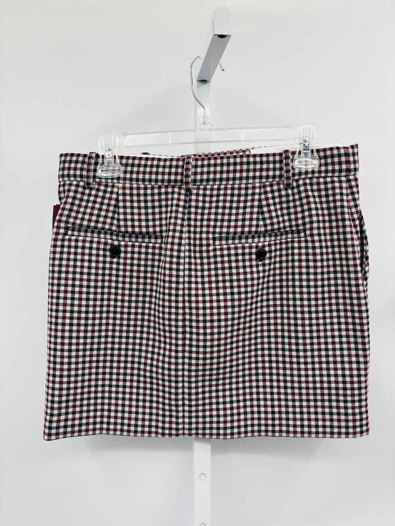 Madewell Skirt Mini Burgundy 4