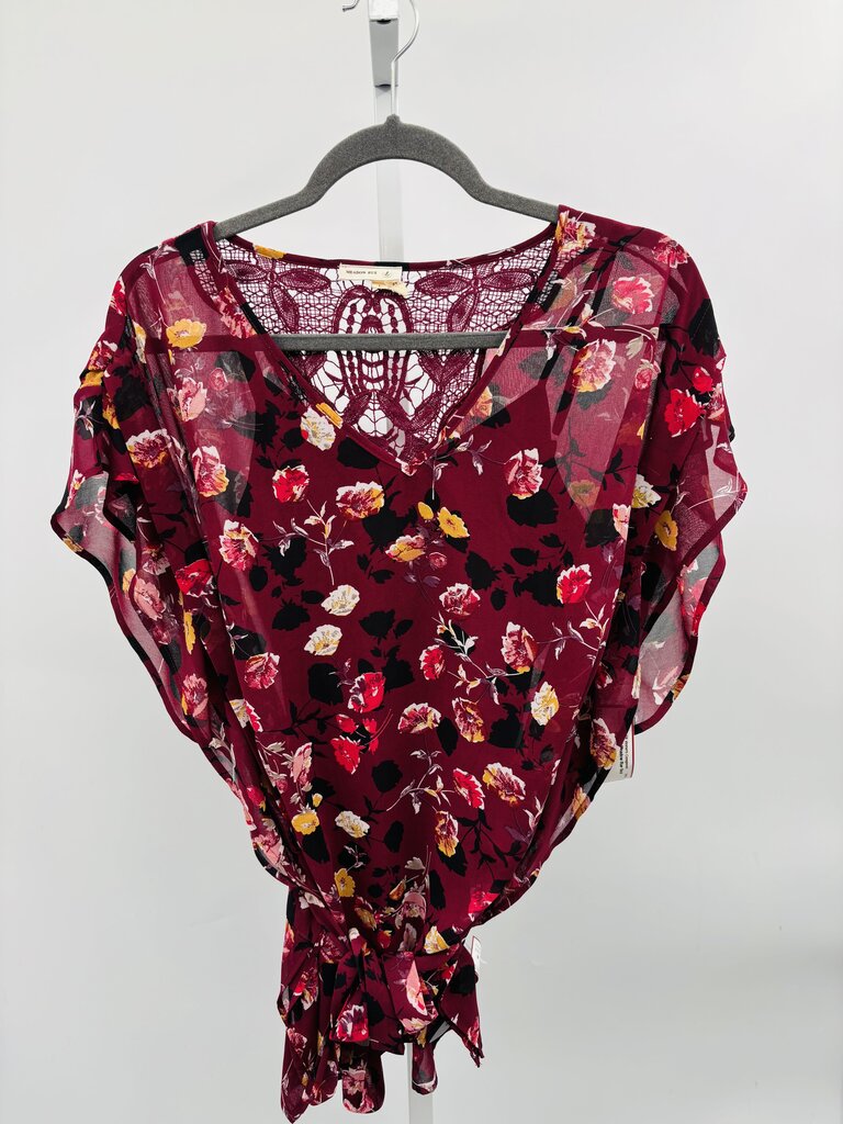 Meadow Rue Blouse Burgundy L