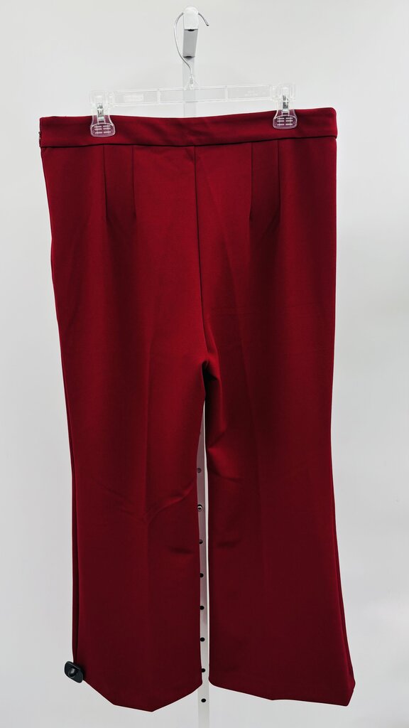 Ann Taylor Pants Wide Leg Burgundy 12