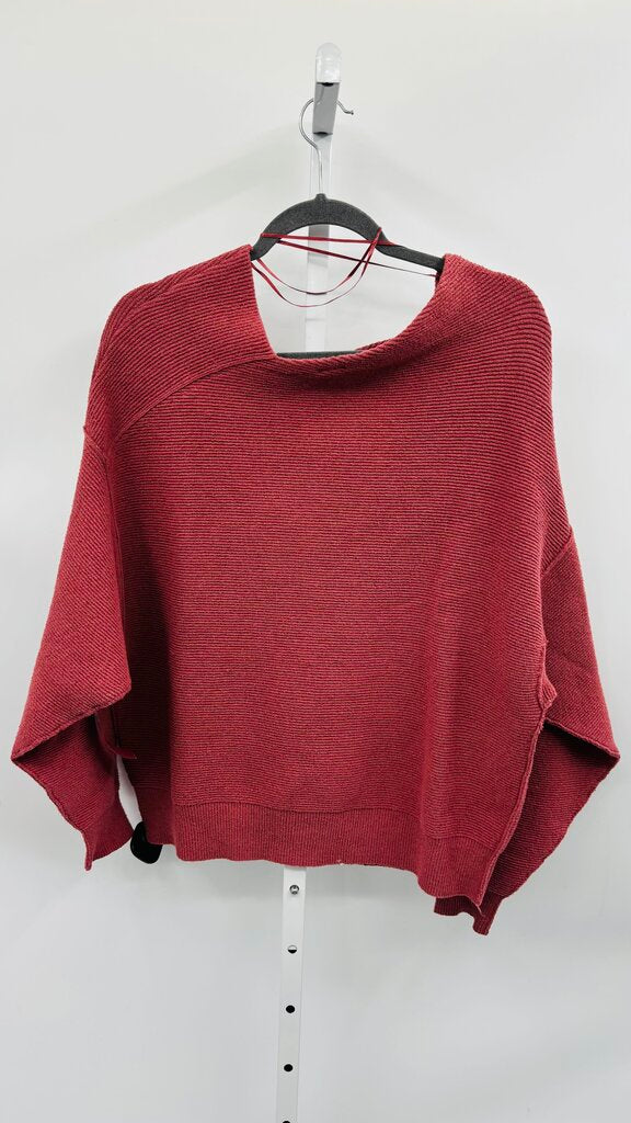 Free People Sweatshirt Red M