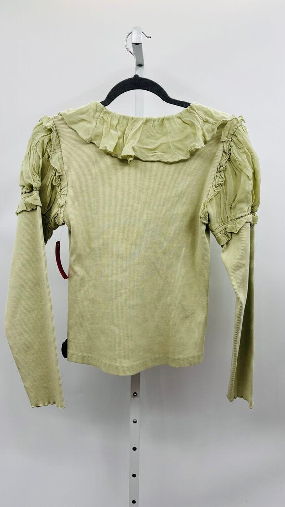 Anthropologie Blouse Green M