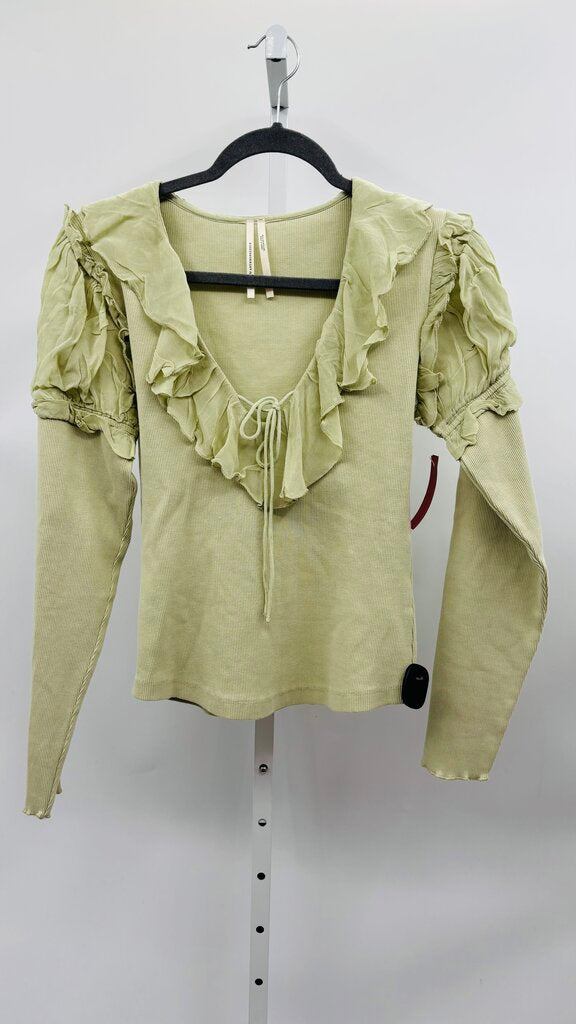 Anthropologie Blouse Green M