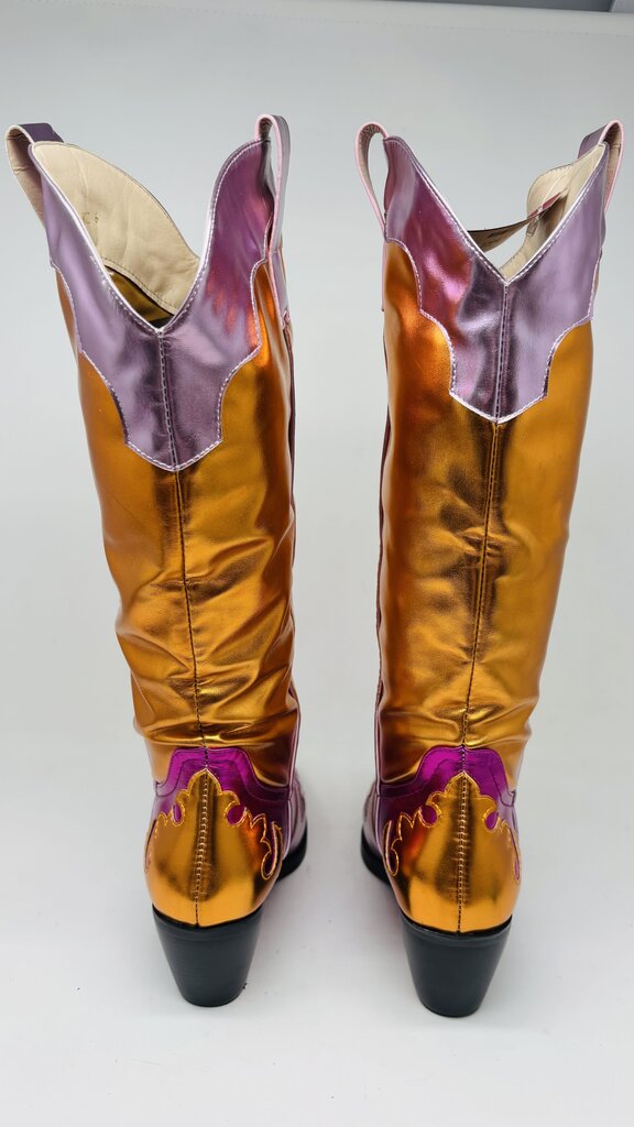 Azalea Wang Cowboy Boots Multi 6