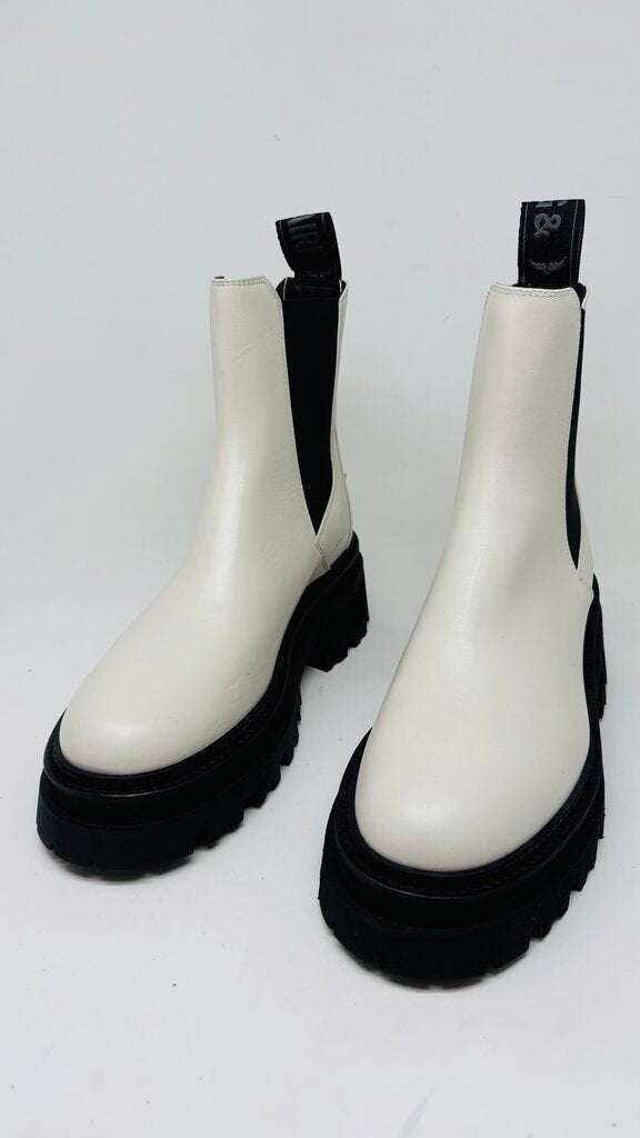 Zadig & Voltaire Ankle Boots Ivory 7.5