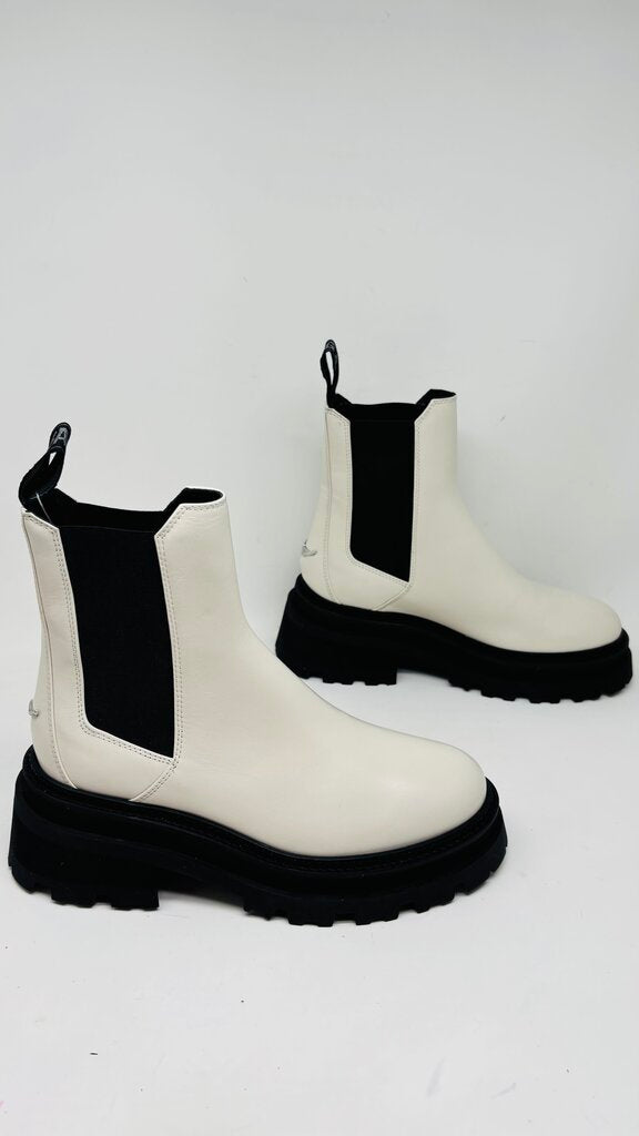 Zadig & Voltaire Ankle Boots Ivory 7.5