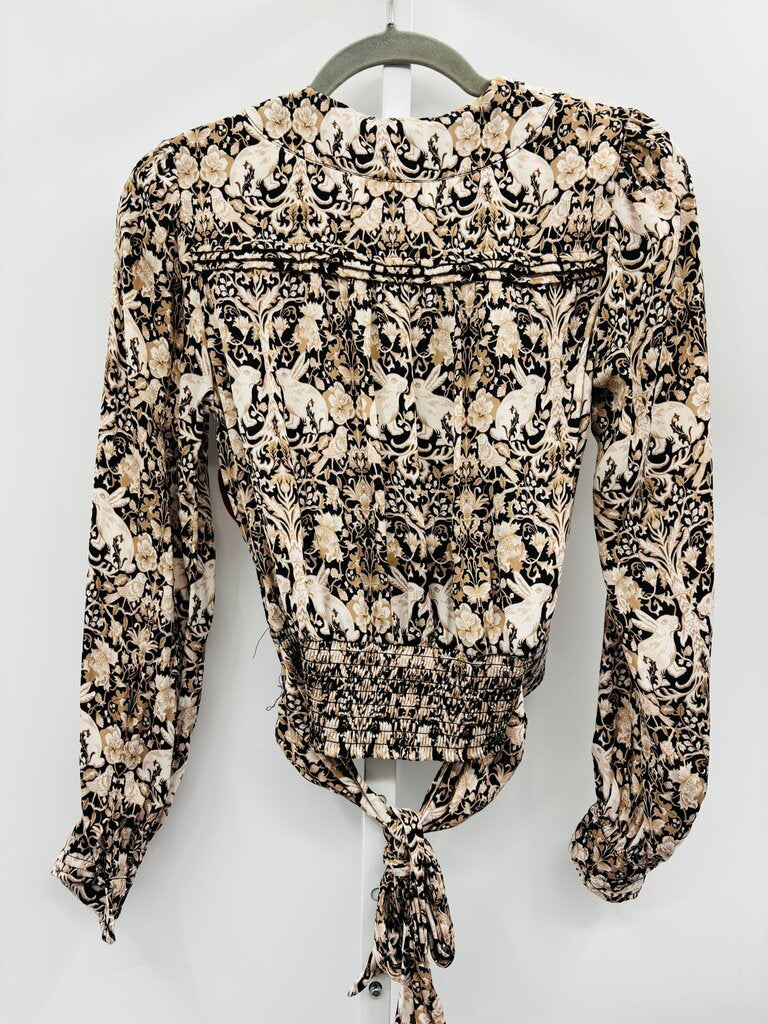 Anthropologie Blouse Tan XS