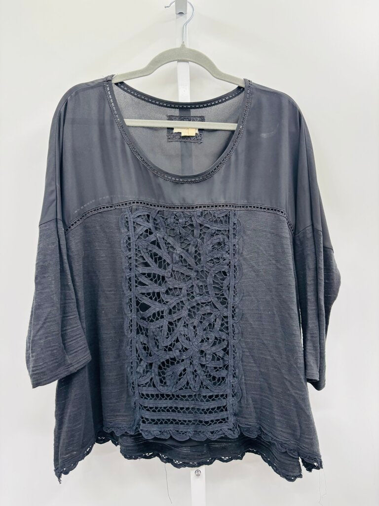 Meadow Rue Top Black L