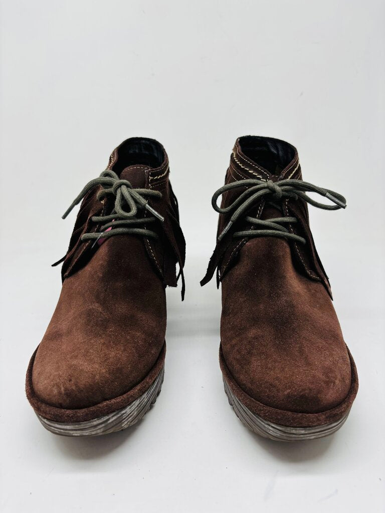 FLY London Ankle Boots Brown 7.5