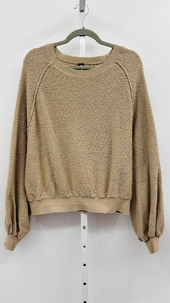 Free People Sweater Taupe XS