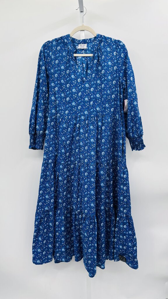 Pink City Prints Maxi Dress Blue L