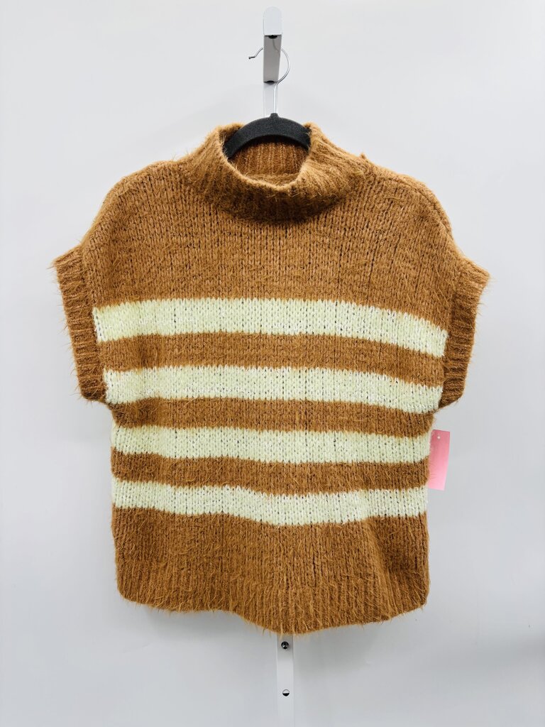 Pilcro Sweater Vest Tan XS