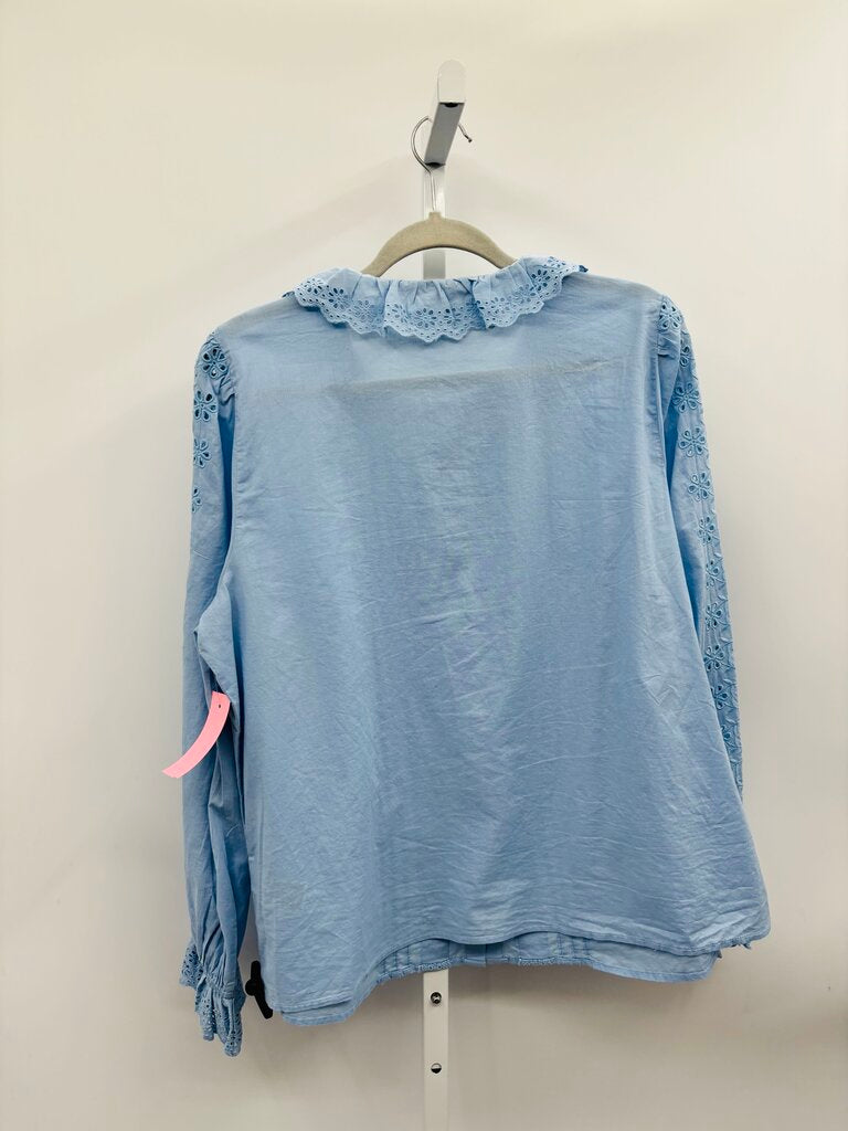 J. Crew Blouse Blue L