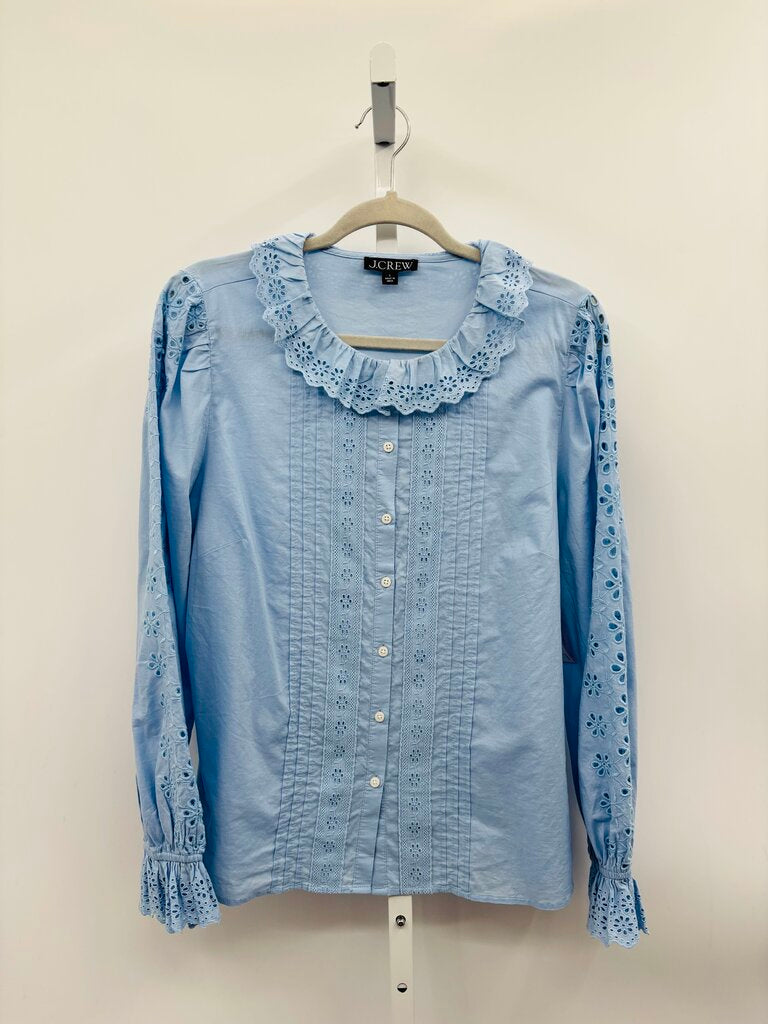 J. Crew Blouse Blue L
