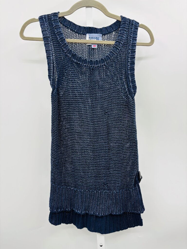 Nation Sweater Vest Navy XS