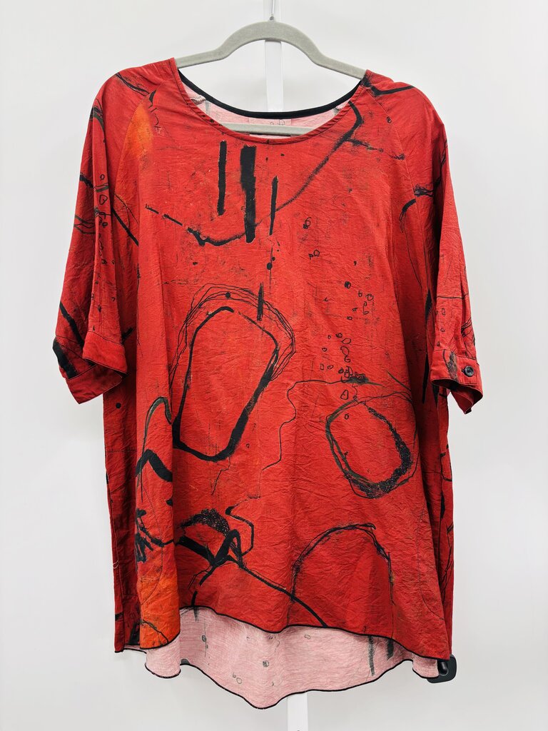 3potato Tunic Red L