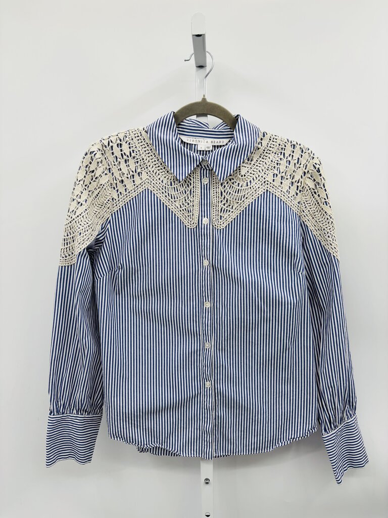 Veronica Beard Shirt Blue 8
