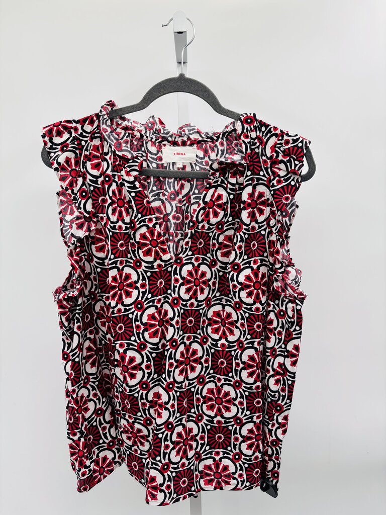 Xirena Top Red White XL