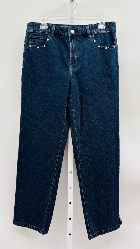 Talbots Jeans Straight Dark Wash 10