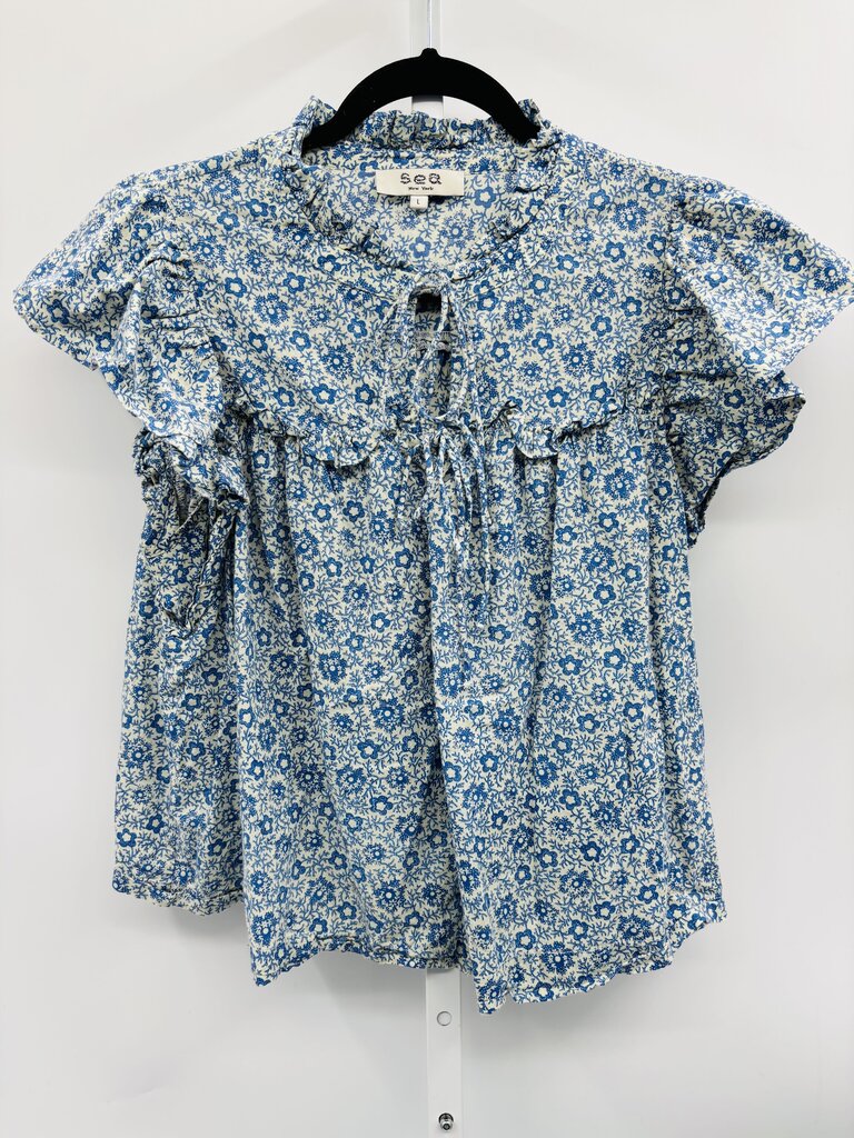 Sea New York Blouse Blue White L