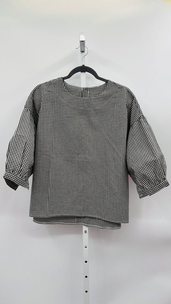 SooLinen Blouse Black White OS