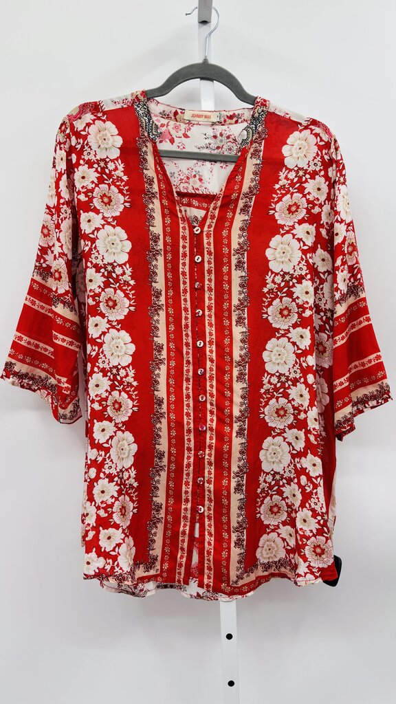 Johnny Was Shirt Red M