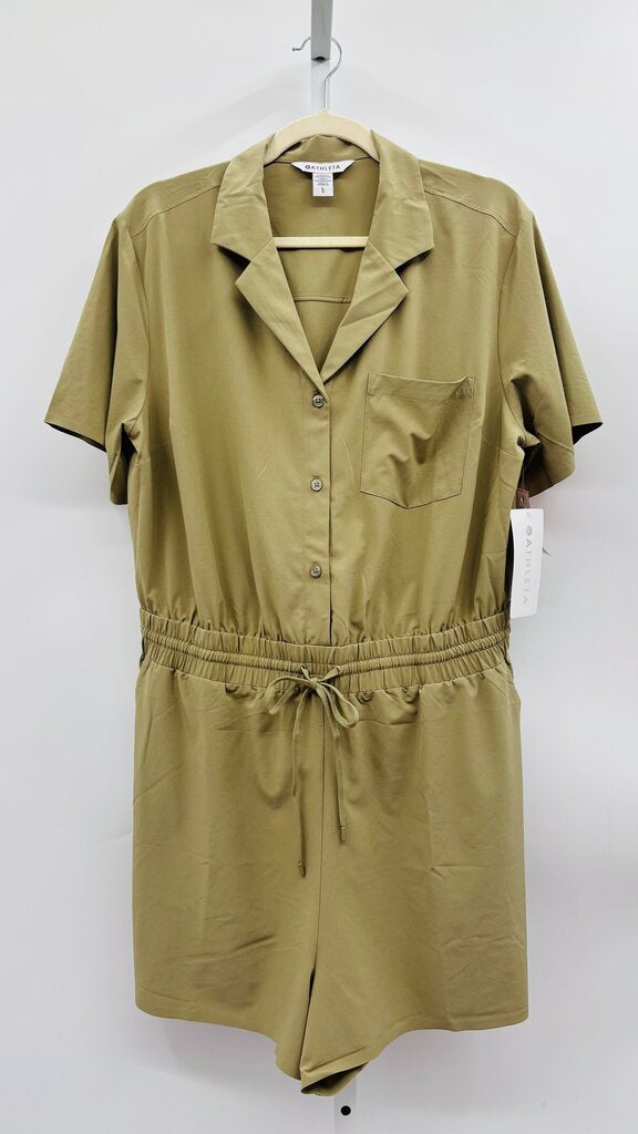 Athleta Romper Taupe L