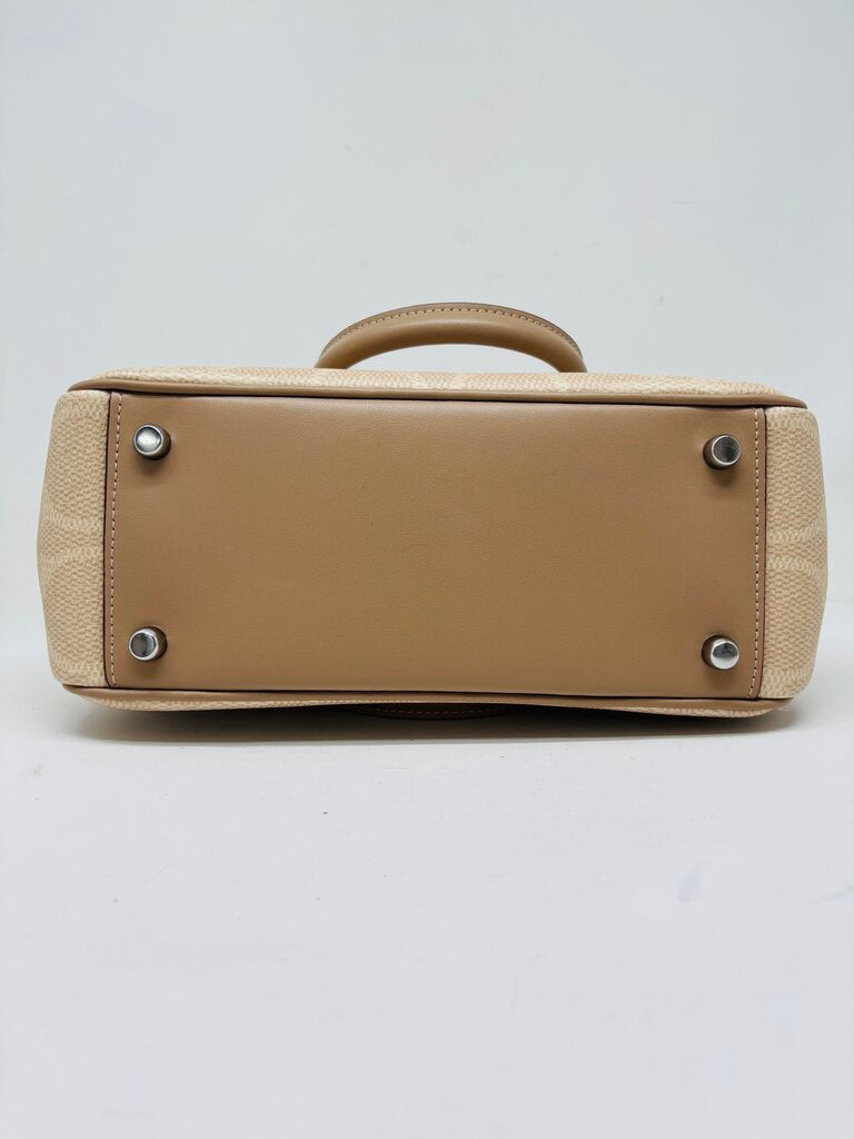 Coach Crossbody Bag Beige Signature