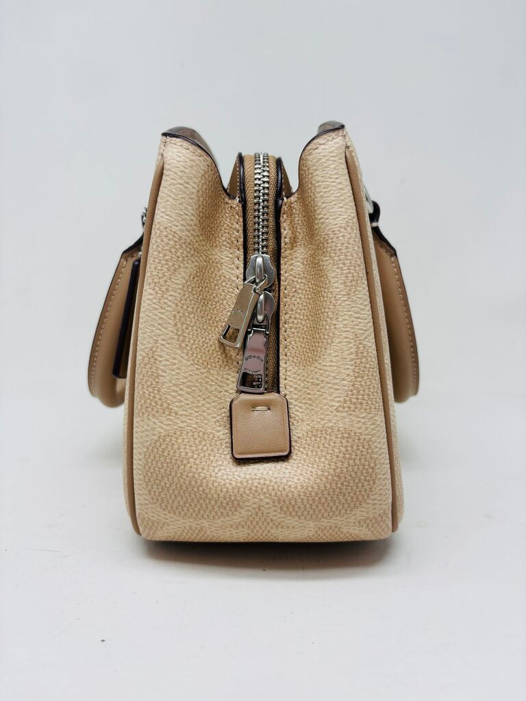 Coach Crossbody Bag Beige Signature