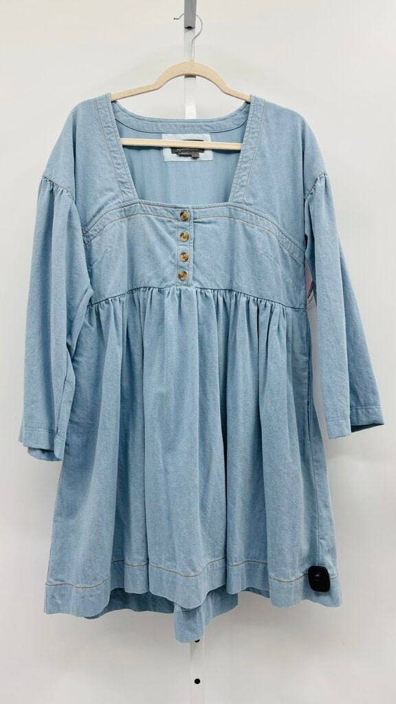 Anthropologie Dress Blue L
